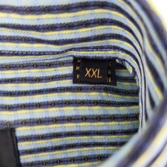 Bugatchi Men's Size XXL 2XL Striped Dress Shirt Long Sleeve Button Up Casual S - Picture 4 of 9